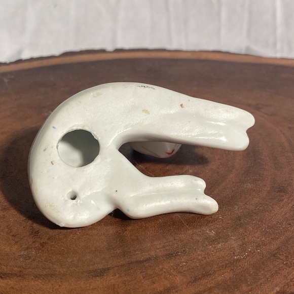 Vintage Abstract Cat Figurine with blue accents and unique look and shape - Picture 7 of 8